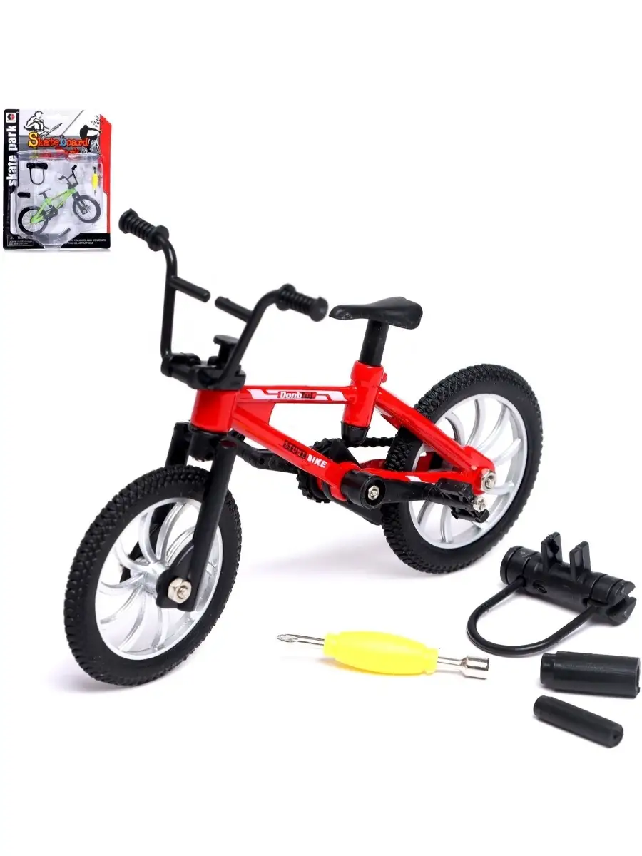 Пальчиковый велосипед BMX, фингербайк с запчастями, МИКС