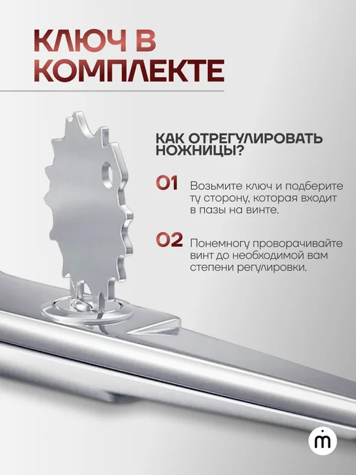 Melon Pro Ножницы парикмахерские эргономичные 5, серый, фото 7