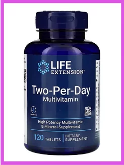 Мультивитамины Two-Per-Day Tablets Life Extension 60094500 купить за 3 095 ₽ в интернет-магазине Wildberries