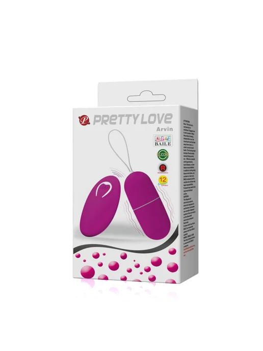 Baile Pretty Love Виброяйцо дистанционное 12 режимов розовый, розовый, фото 6