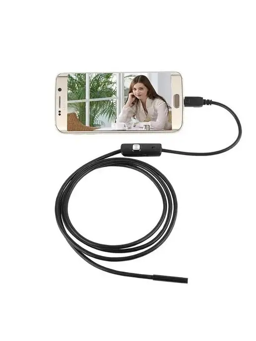 Endoscope Видеоэндоскоп 1 Метр USB Micro USB гибкий кабель, 1 м, фото 3
