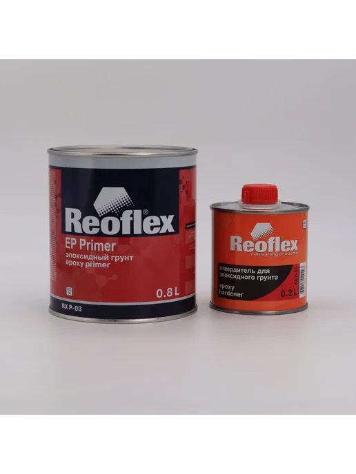 Reoflex Грунт Эпоксидный 2K серый 0,8л+Отв.0,2л, 800 мл, фото 6