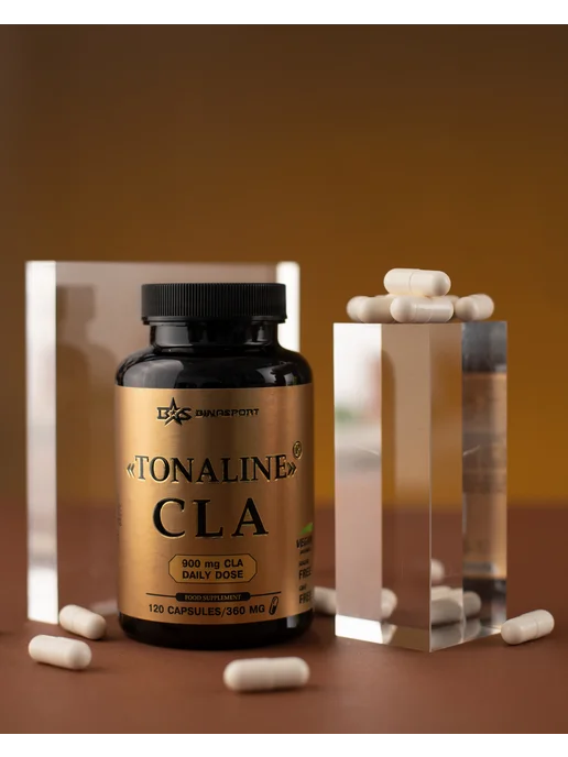 Binasport Жиросжигатель CLA в капсулах "Tonaline" 120 капс, 432 мл