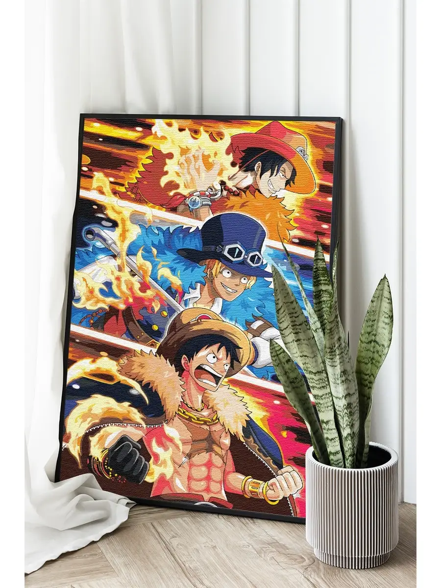 Ван Пис One Piece Аниме 40х60 Живопись по номерам 60396496 купить за 530 ₽  в интернет-магазине Wildberries