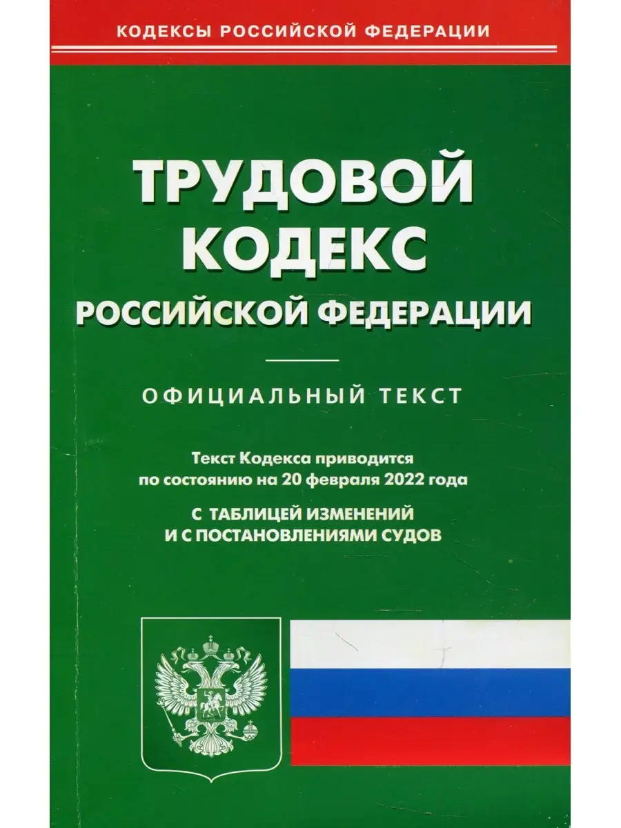 Трудовой кодекс РФ (по сост. на 20.02.2022 г.) Омега-Л 60450721 купить в  интернет-магазине Wildberries