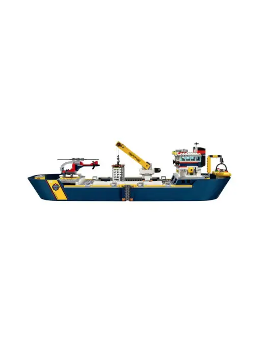 LEGO. Конструктор корабль, исследовательское судно 60266 11617, синий, фото 5