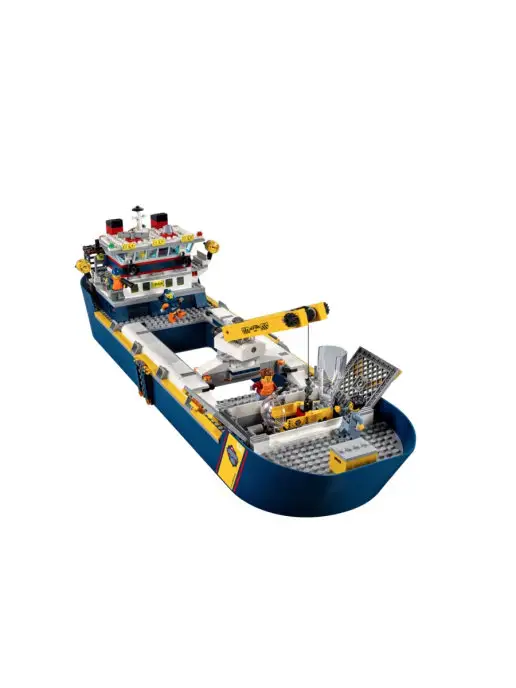 LEGO. Конструктор корабль, исследовательское судно 60266 11617, синий, фото 6