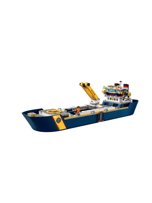 LEGO. Конструктор корабль, исследовательское судно 60266 11617, синий, фото 8