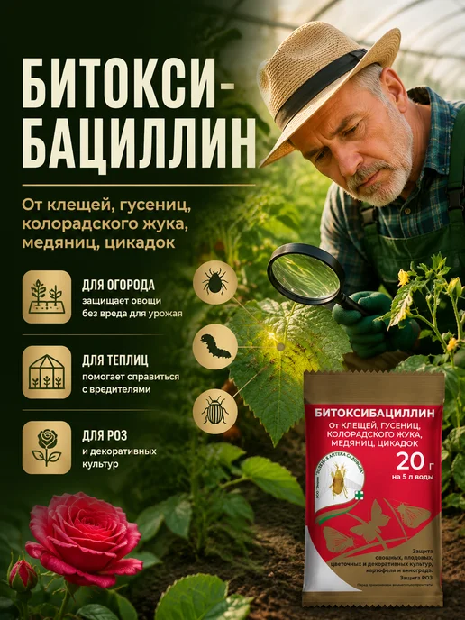 Зеленая Аптека Садовода Битоксибациллин 20гр. (3шт), 20 г, 3 шт, фото 2