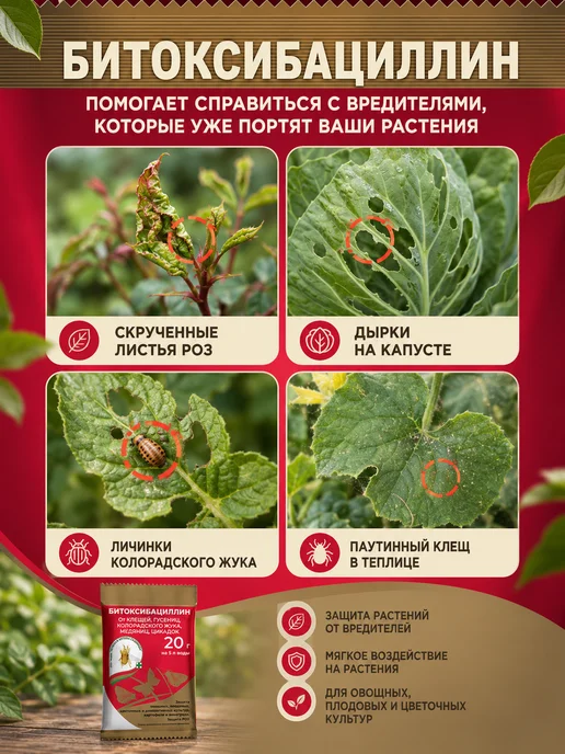 Зеленая Аптека Садовода Битоксибациллин 20гр. (3шт), 20 г, 3 шт, фото 3