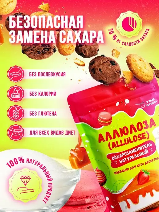 Мир КЕТО Аллюлоза - натуральный заменитель сахара Allulose, вариант, фото 4