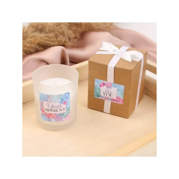 Свеча в стакане 'Moment', аромат яблоко