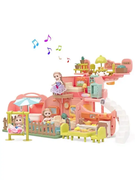 Funkids Игровой кукольный набор "Домик Мечты", зеленый