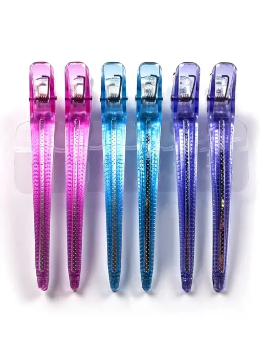 happyDoll Зажимы для волос RAINBOW 119 мм, 6 штук, голубой, фото 4
