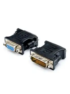 Адаптер переходник с DVI на VGA 24 pin ATcom 60875632 купить за 280 ₽ в интернет-магазине Wildberries