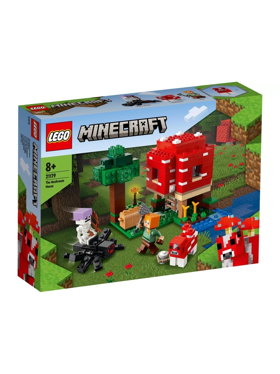 Конструктор LEGO Minecraft Грибной дом 21179 LEGO 60942654 купить за 3 321  ₽ в интернет-магазине Wildberries