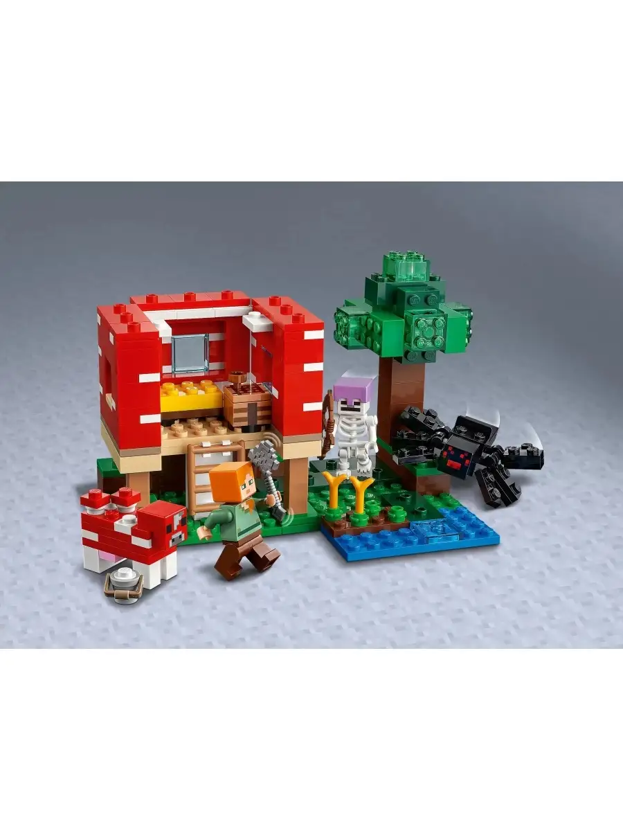 Конструктор LEGO Minecraft Грибной дом 21179 LEGO 60942654 купить за 3 398  ₽ в интернет-магазине Wildberries