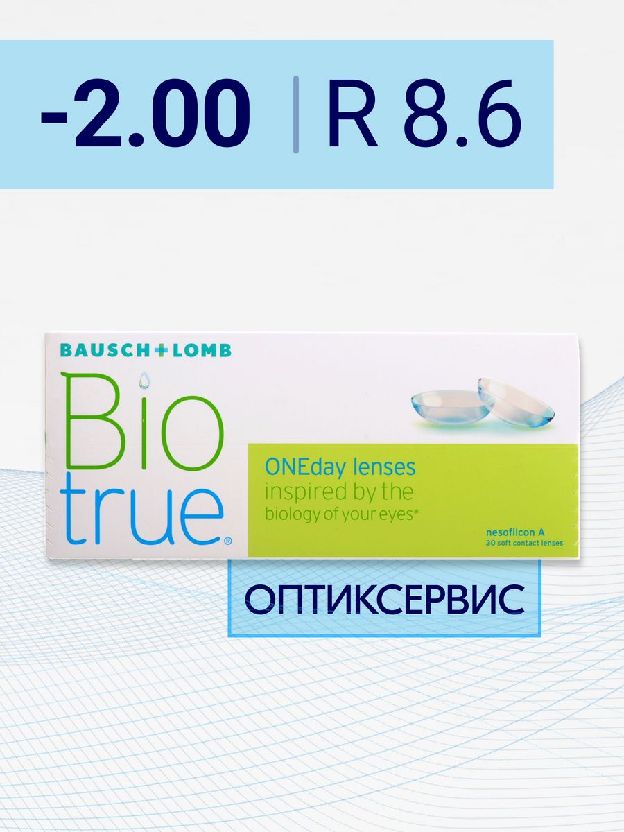 Bausch lomb biotrue oneday однодневные контактные линзы