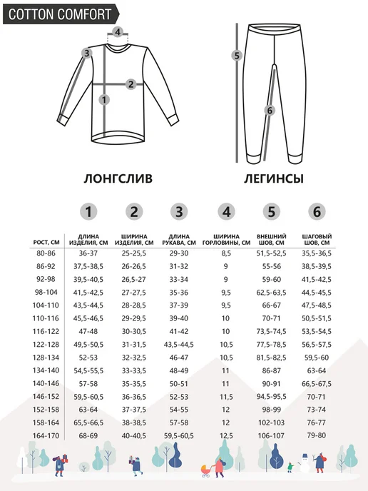 Montero outdoor Термобелье комплект хлопок зимнее с начесом Cotton Comfort, вариант, фото 8