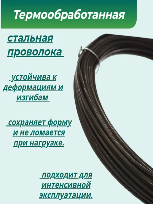 РОССИЯ Проволока строительная вязальная, серый, фото 2
