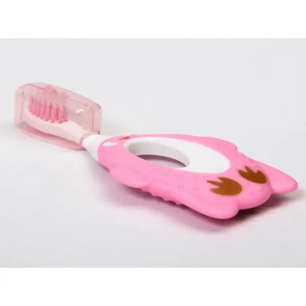 Детская зубная щетка, цвет голубой