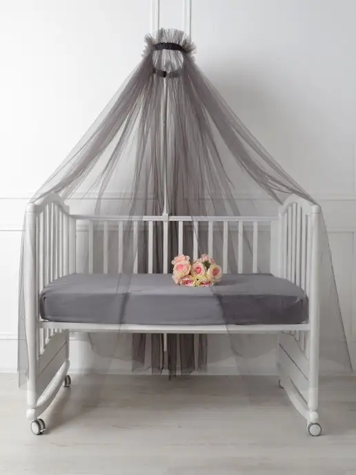 BABY STYLE. Балдахин для детской кроватки из фатина, вариант