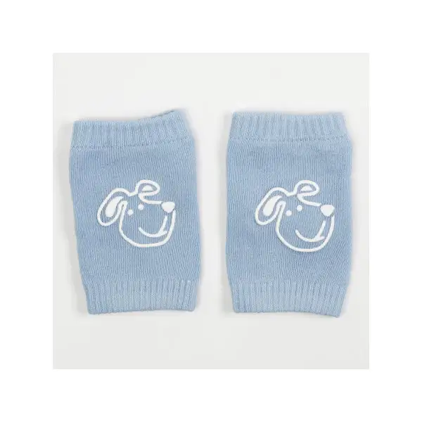 Набор наколенников "Слоник", 2 шт., цвет голубой/белый