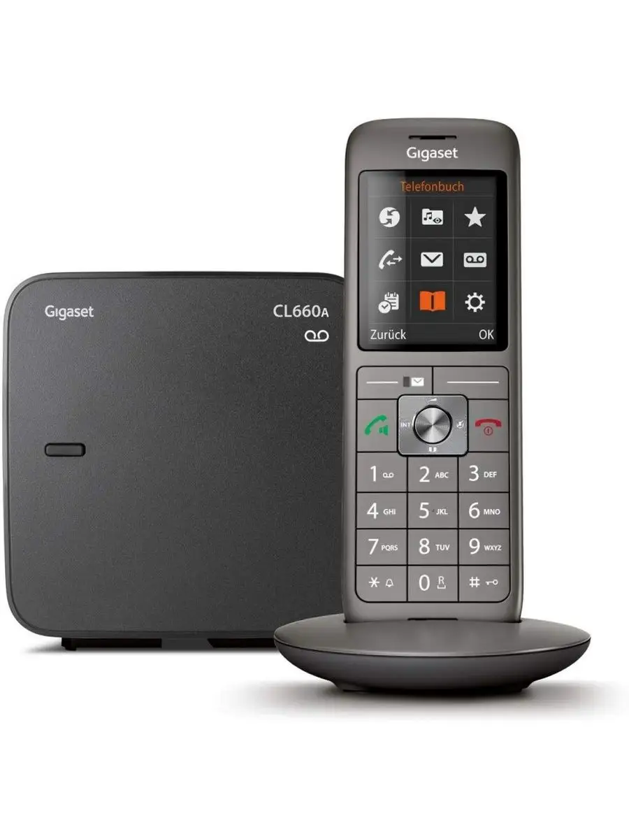 РТелефон Dect Gigaset CL660A SYS RUS черный автооветчик АОН Gigaset  61192775 купить в интернет-магазине Wildberries