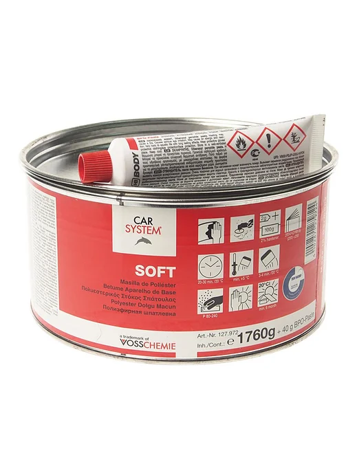 Carsystem Шпатлевка полиэфирная 1.8кг Soft, 1,8 кг