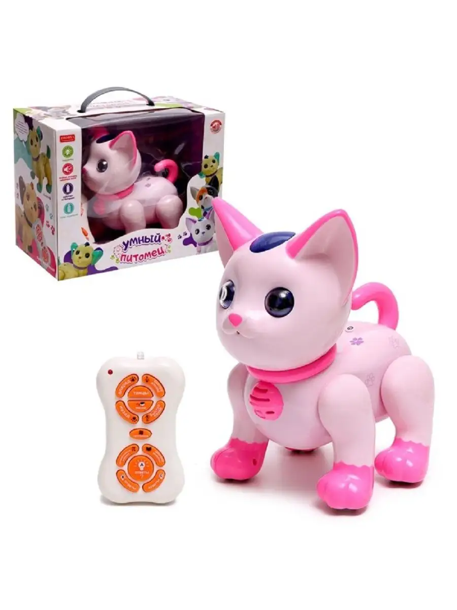 Интерактивная игрушка - робот кошка Умный питомец 19х22см ZHORYA