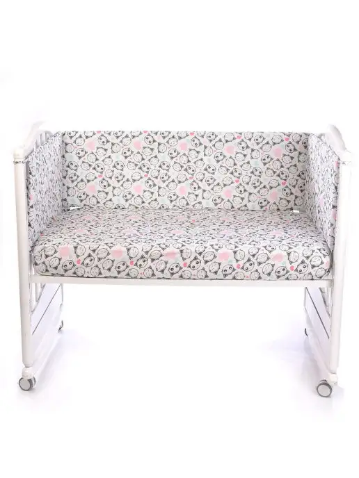 BABY STYLE. Бортики в детскую кроватку для новорожденных, белый, фото 2