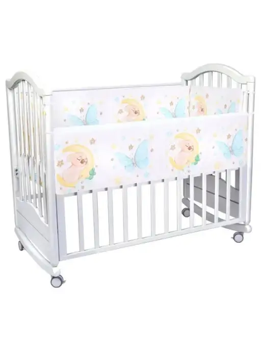 BABY STYLE. Бортики в детскую кроватку для новорожденных, зеленый