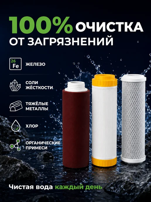 ГЕЙЗЕР Комплект картриджей №5 для сверхжесткой воды, вариант, фото 5