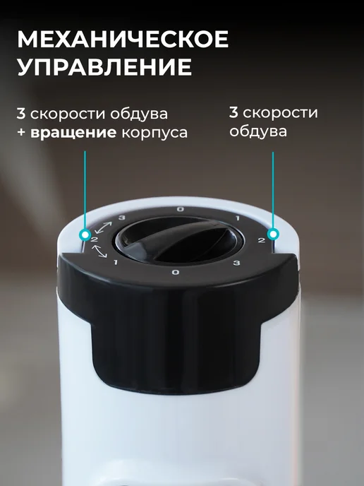 GALAXY LINE Вентилятор напольный колонный для дома GL8108, белый, фото 2