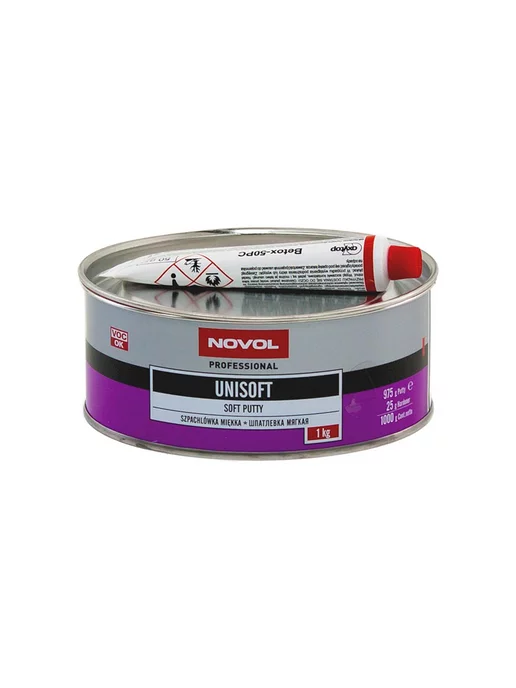 NOVOL Шпатлёвка мягкая Unisoft наполняющая 0,5 кг, 1 кг