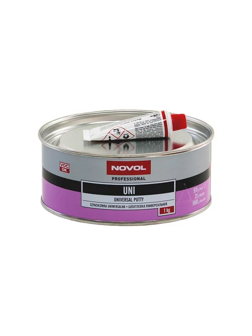NOVOL Шпатлёвка универсальная UNI Universal Putty 0,25 кг, 1 кг
