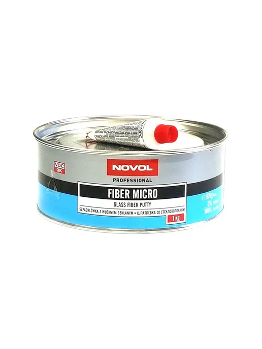 NOVOL Шпатлевка микростекловолокно Fiber Micro 0,5 кг, 1 кг