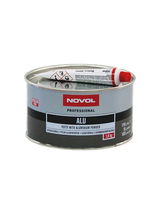 NOVOL Шпатлёвка с алюминием Alu 0,25 кг, 1,8 кг