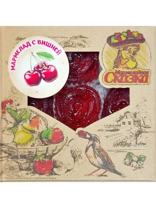 Мармеладная Сказка Мармелад "С вишней" 300гр, 300 г, фото 2