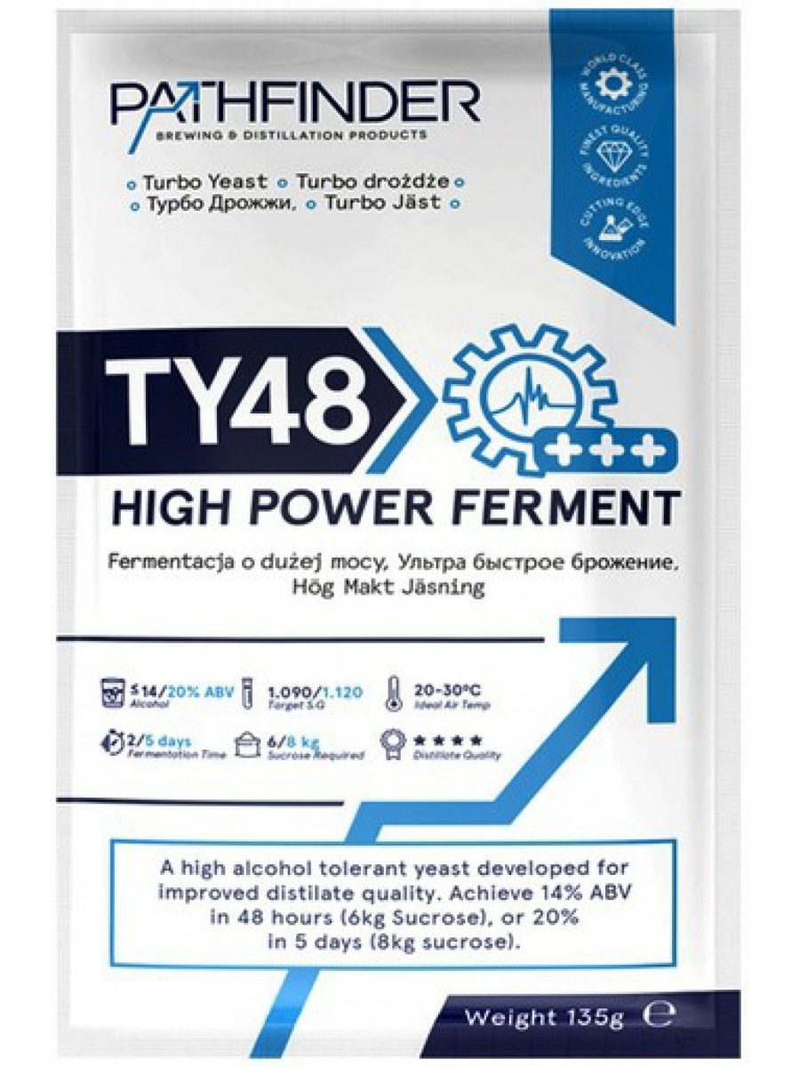 Дрожжи патфайндер 48. Турбо дрожжи Pathfinder 48 Turbo High Power ferment. Спиртовые дрожжи Pathfinder "48 Turbo High Power ferment", 135 г. Спиртовые дрожжи Патфайндер 48. Дрожжи Pathfinder ty48.