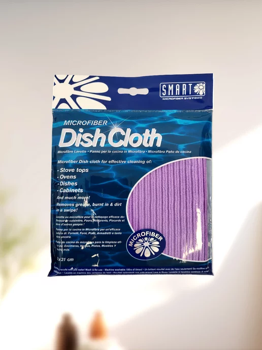 Smart Microfiber System Салфетка Ребристая для удаления сильных пятен и мытья посуды, вариант, фото 4