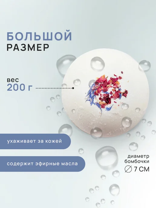 Balscen Бомбочка для ванны большая Ветивер и Сандал, белый, фото 5