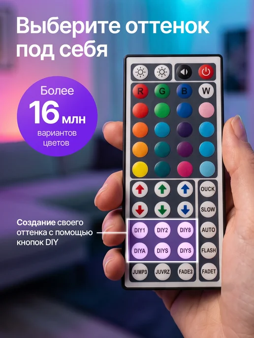 TechPulse Светодиодная лента 25 метров RGB с пультом самоклеящаяся, 15 м, фото 4