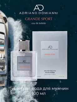 Туалетная вода мужская GRANDE SPORT, 100 мл ADRIANO DOMIANNI 62035611 купить за 636 ₽ в интернет-магазине Wildberries