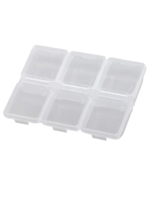 Meiho Коробка FB-6 Fly Box 85х62х14мм (6 ячеек) для приманок, 85x62x14 мм