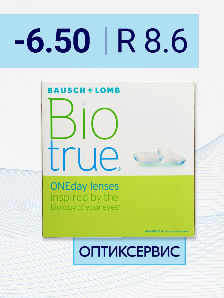 Bausch lomb biotrue oneday однодневные контактные линзы