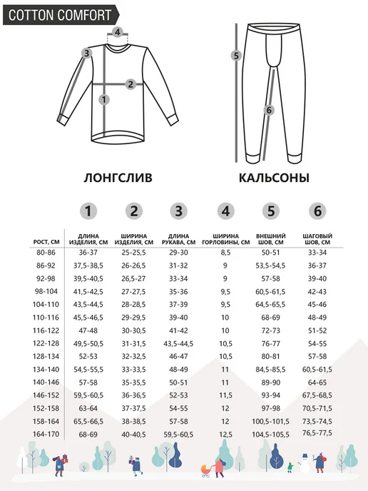 Montero outdoor Термобелье комплект хлопок зимнее с начесом Cotton Comfort, вариант, фото 8