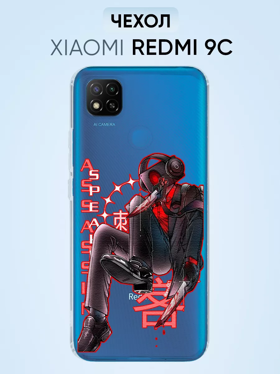 Чехол для Redmi 9c, скибиди туалет black speakerman PNP Printik 62097264  купить за 345 ? в интернет-магазине Wildberries