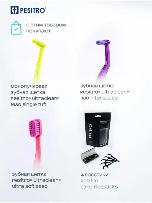 Зубная нить Pesitro расширяющаяся мятная 50 м., вариант, фото 3