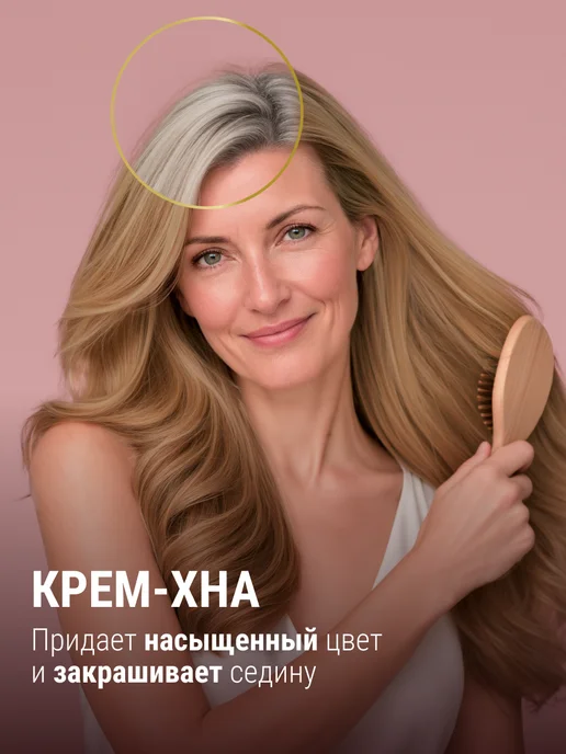 Fito cosmetic Крем хна для волос готовая Индийская Натуральный русый, серый, фото 3